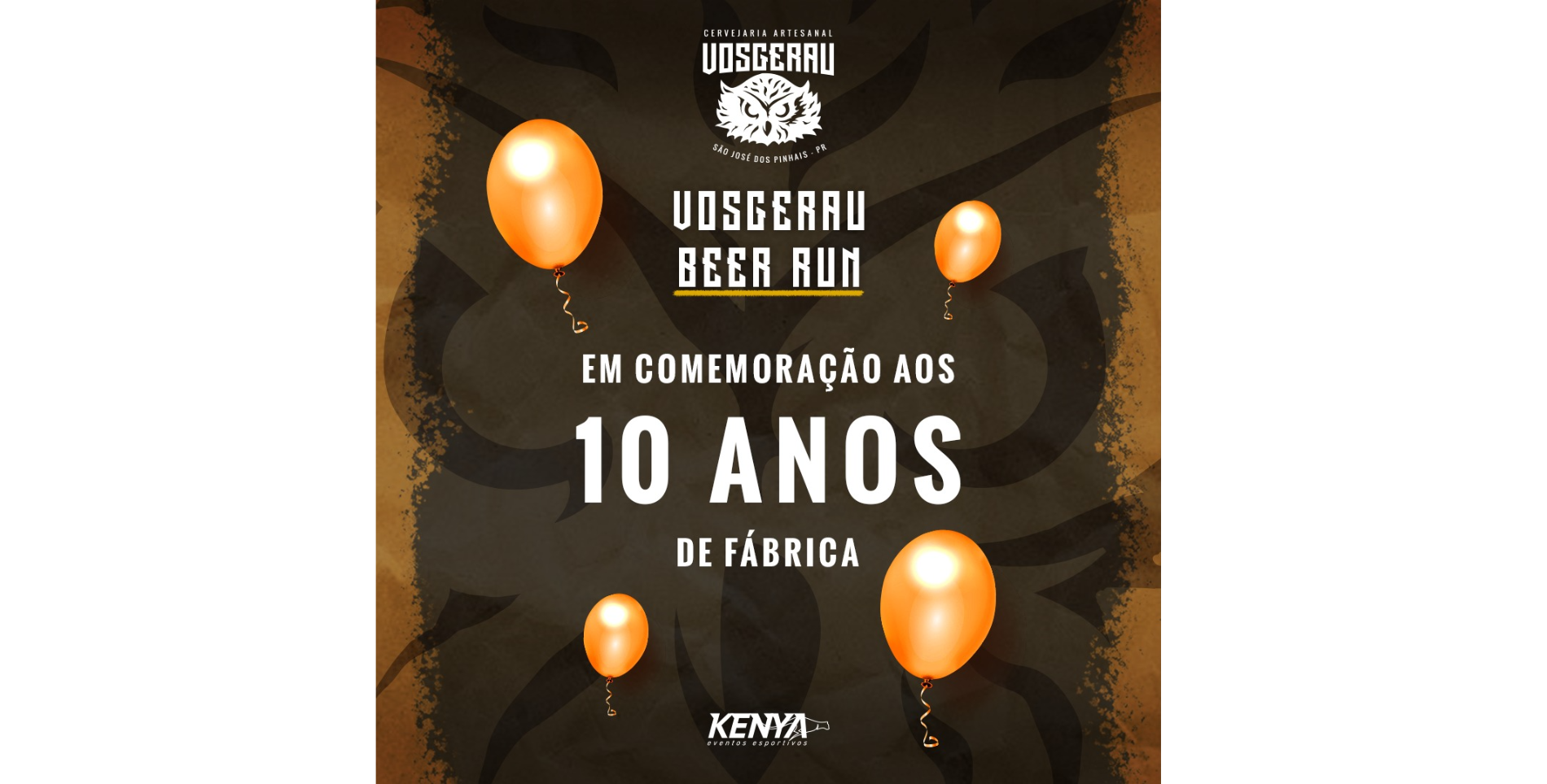BEER NIGHT RUN - 10 ANOS CERVEJARIA VOSGERAU
