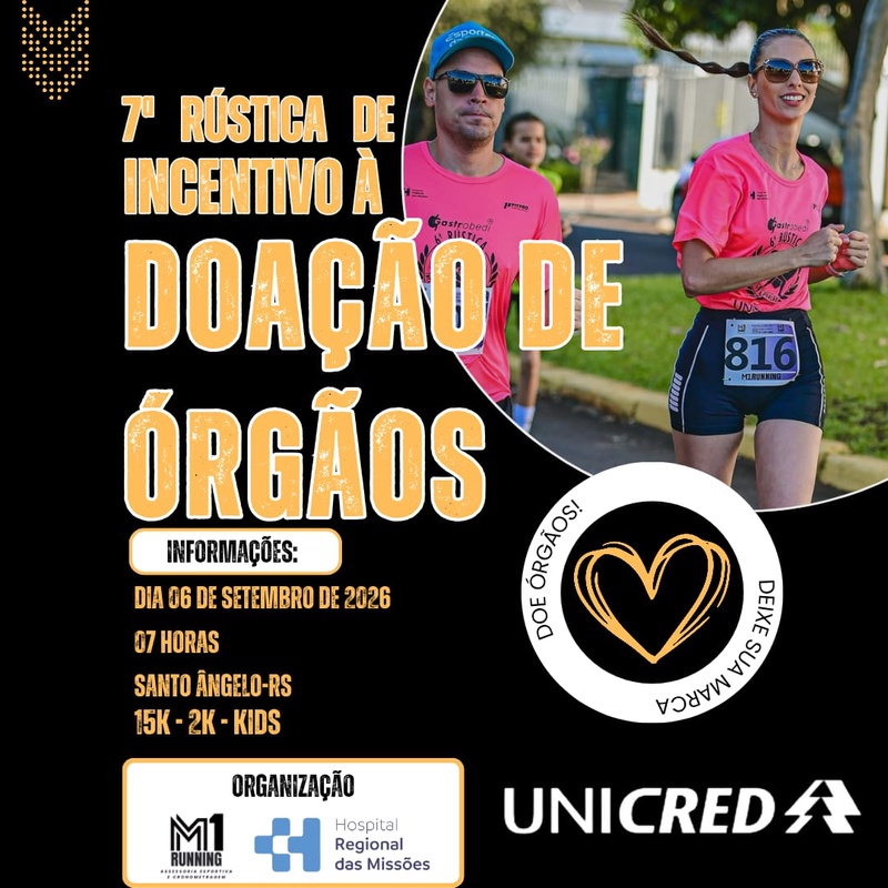7ª RÚSTICA DE INCENTIVO A DOAÇÃO DE ÓRGÃOS - Santo Ângelo, Rio Grande do Sul